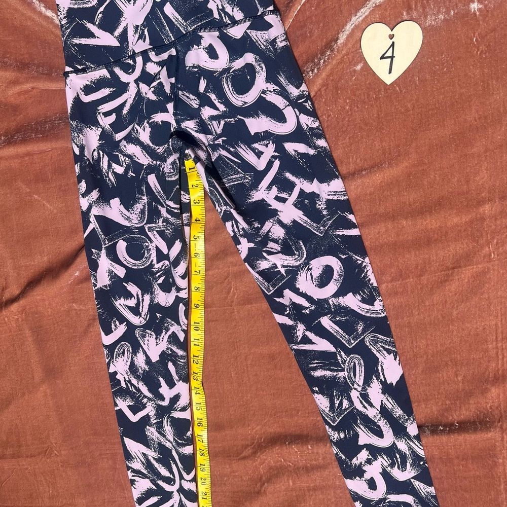 Lululemon Athletica Navy and Pink Leggings